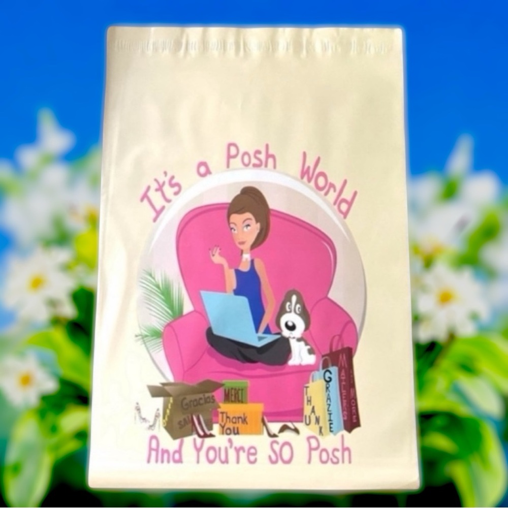 25 10X13 Poly Mailers Posh World PRICE IS FIRM - Picture 4 of 15